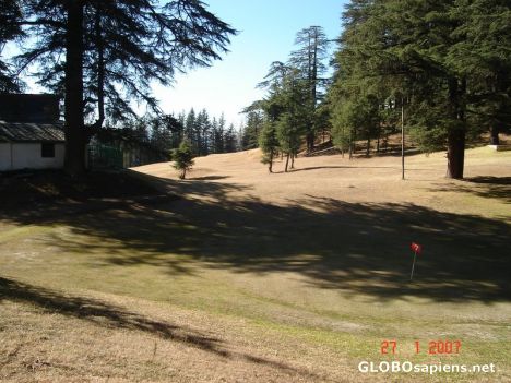 Postcard The golf course at Naldehra