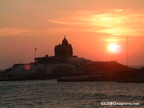 Postcard Sunset at k.kumari
