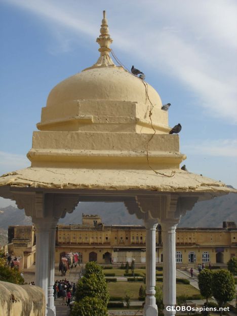 Postcard Pavillon of Amber Fort