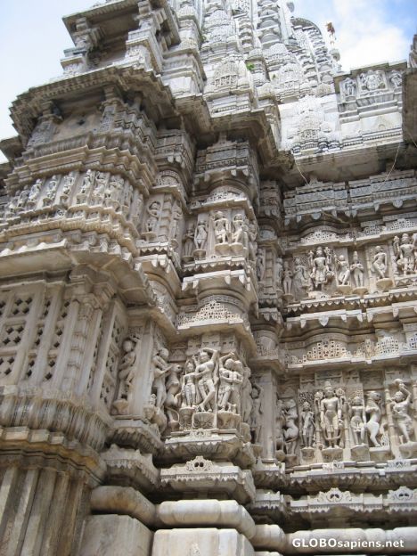 Postcard Jagdish Mandir Temple Sideview