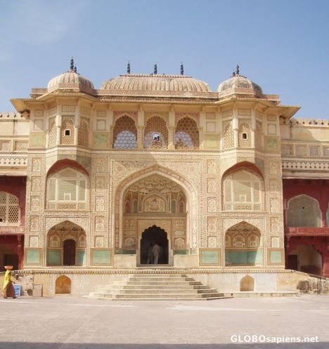 Postcard Palace Entrance in Amber Fort
