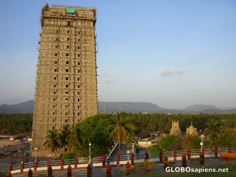 Postcard Murudeshwara- the tallest gopuram in India