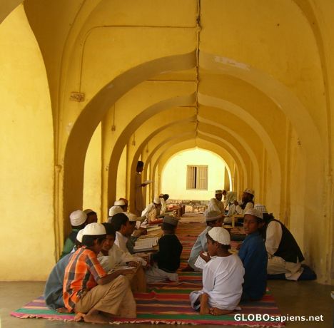 Postcard Madarsa(school) inside Jamia Masjid