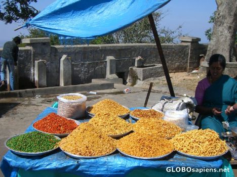 Postcard Crunchy mouthwatering snacks..