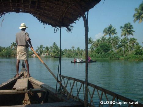 Postcard Vaikam cruise, few minutes into it, near Kochi