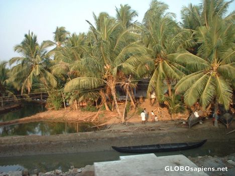 Postcard Coastal fishing village