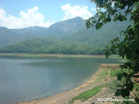 Postcard Bhutatthankettu reservoir near Palakkad