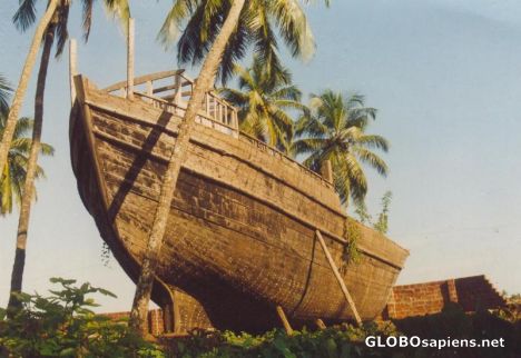 Postcard big boat
