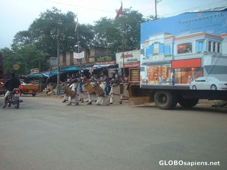Postcard Action packed scene from rural Kerala, Palakkad