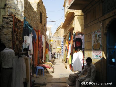Postcard Narrow Market just outside Fort Walls