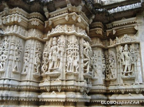 Ranakapur Temple exterior carvings Ranakapur Temple exterior carvings