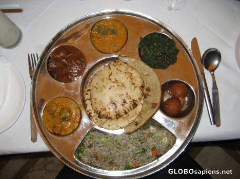 Postcard Marvelous Thali Plate