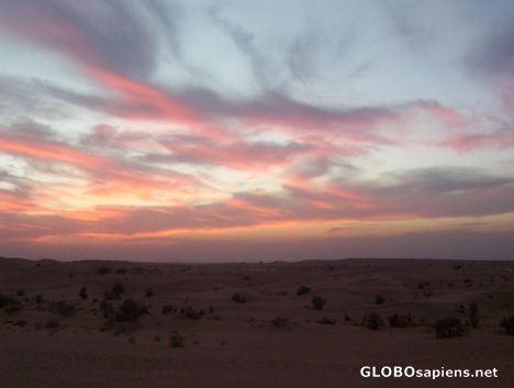 Postcard Sunset in the Thar desert