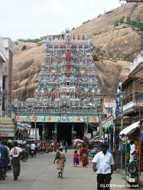 Postcard Thirupurakundram - gopuram