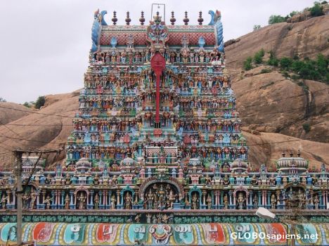Postcard Thirupurakundram- Gopuram2