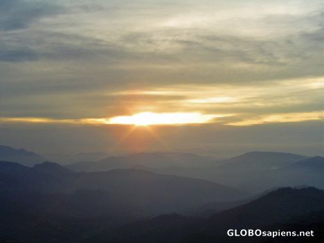 Postcard Beautiful Sunset at Mukteshwar