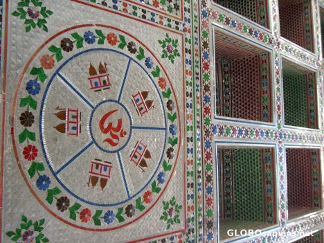 Postcard Glass temple near Shirdi