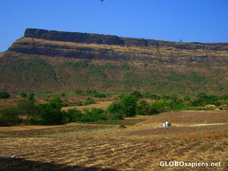 Postcard Sahyadri range (SaptShringi - Nashik)