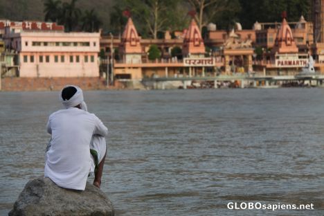 Postcard Rishikesh down at the river