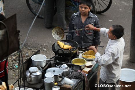 Postcard indian fastfood