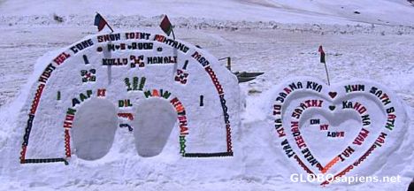 Postcard Peaceman Travel- manali