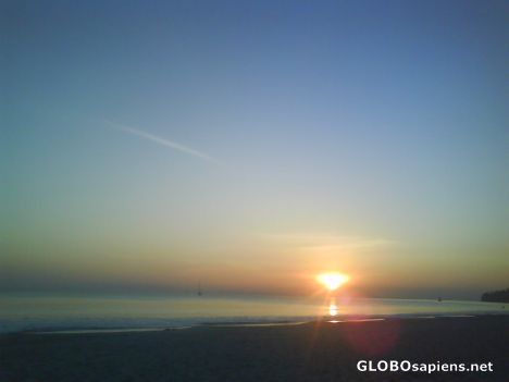 Postcard sun set