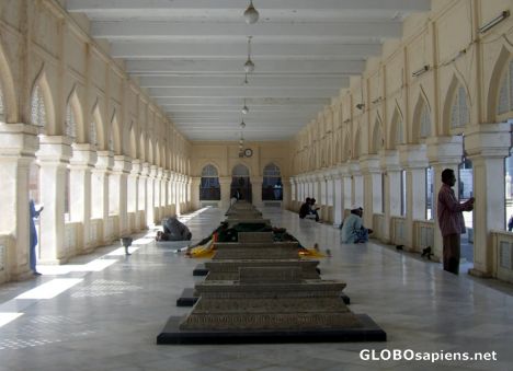 Postcard Inside the masjid near Charminar
