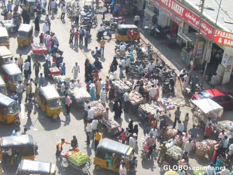 Postcard Charminar.. shopping below