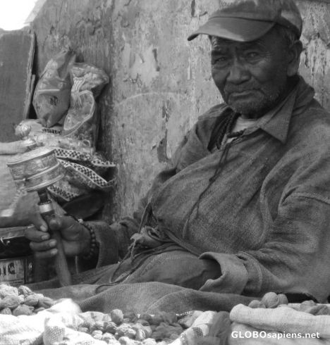 Postcard Street seller