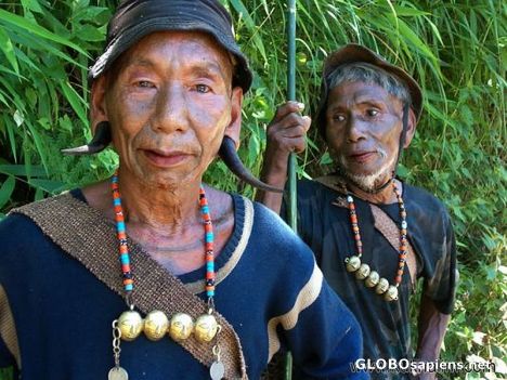 Postcard Warriors of the old days (Nagaland)