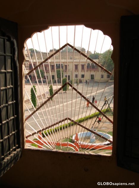 Postcard Through the square window