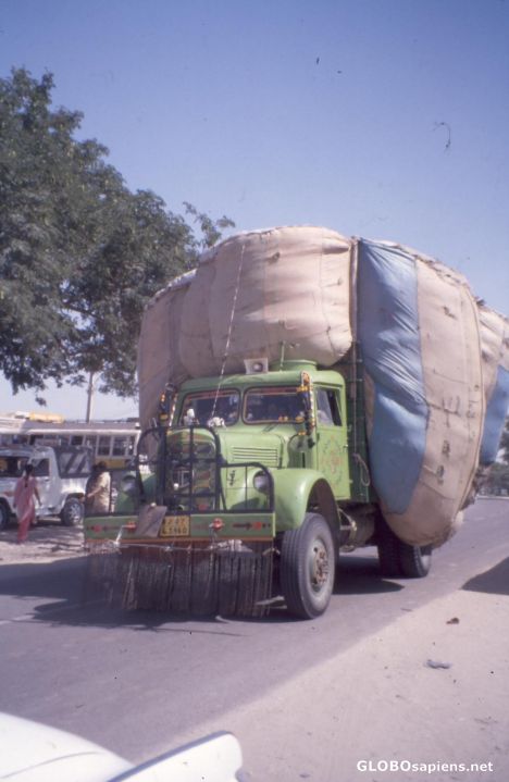 Postcard Truck, seen from the front