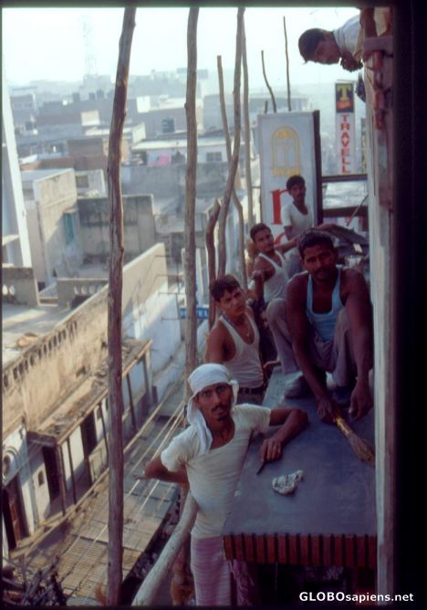 Postcard rajasthani workers