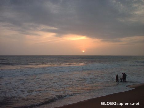 Postcard Sunset near Kochi, Kerala, India