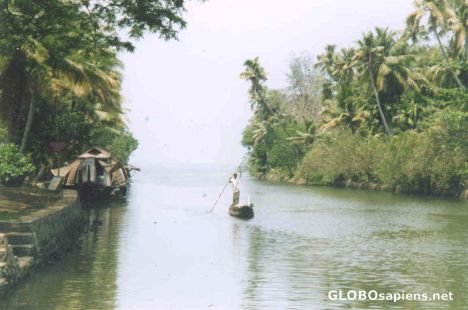 Postcard Kerala Backwaters - India