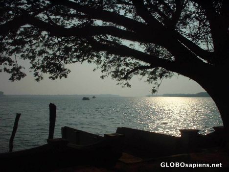 Postcard sunset at bolgatti island, Kochi, Kerala, India