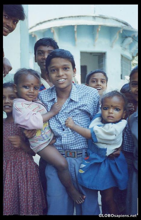 Postcard All the kids next door