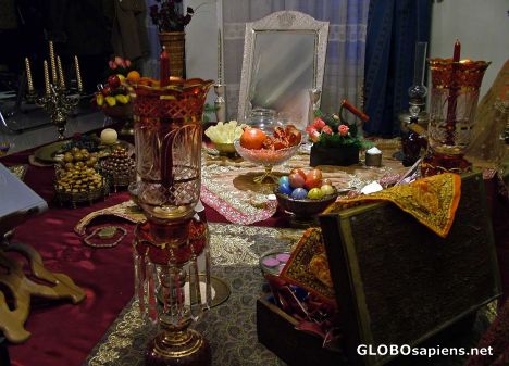 Postcard iranian wedding cloth