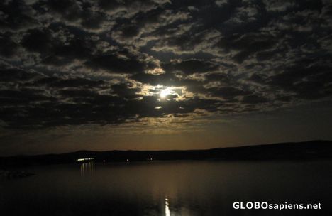 Postcard hidden moon