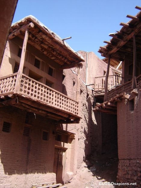 Postcard abianeh village1