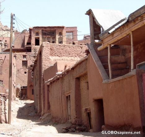 Postcard abianeh village2
