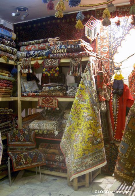 Postcard carpet store