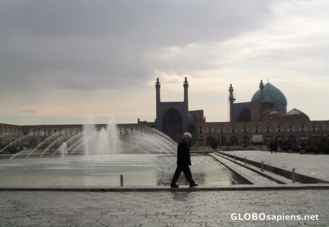 Postcard square's center
