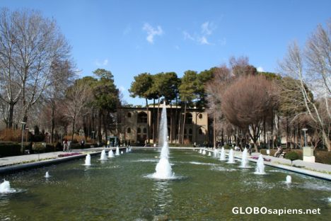 Postcard hasht behesht palace