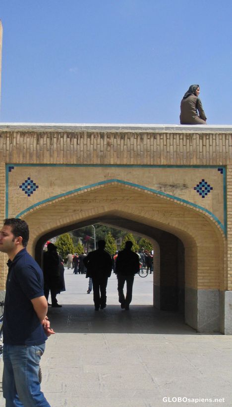 Postcard bridge entrance