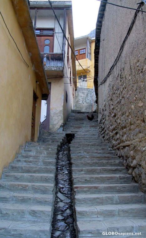 Postcard alley in masule