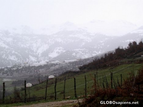 Postcard beautiful asalem in snow-3