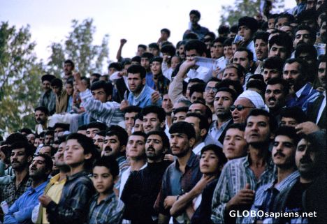 Postcard Horse Race Spectators