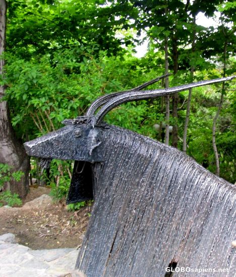 Postcard a goat, jamshidiyeh park