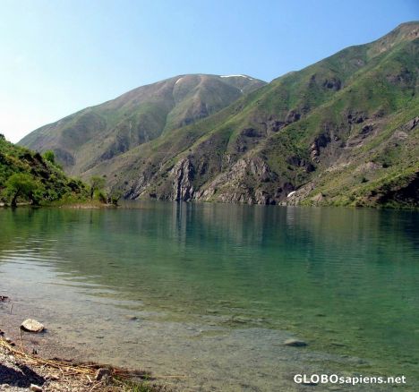 Postcard calm lake..